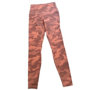 Lululemon pink camo leggings